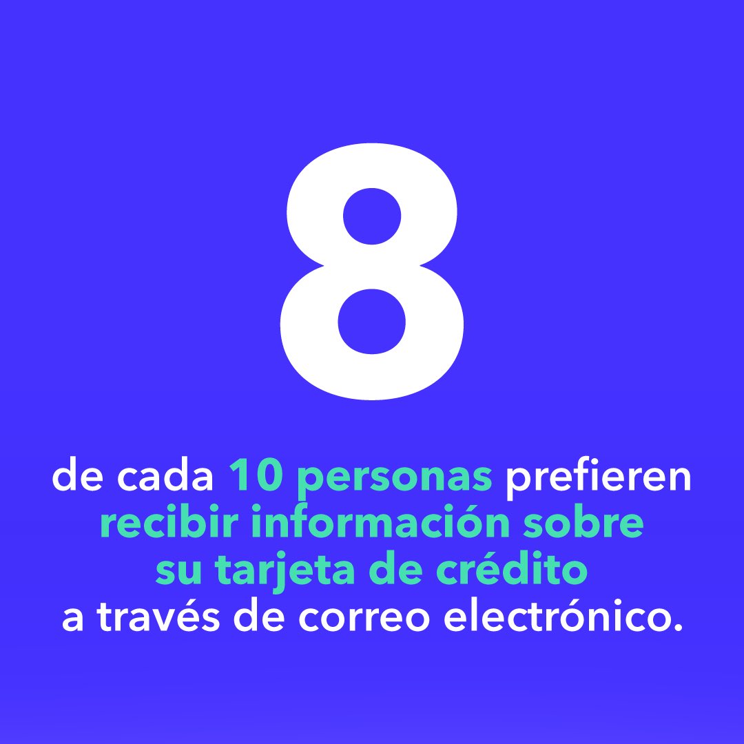 sempli_co's tweet photo. El 80% de nuestros #FounderMembers dijo que su canal favorito para recibir información sobre su tarjeta de crédito es el #correoelectrónico. https://t.co/QOGlBZ1tfb