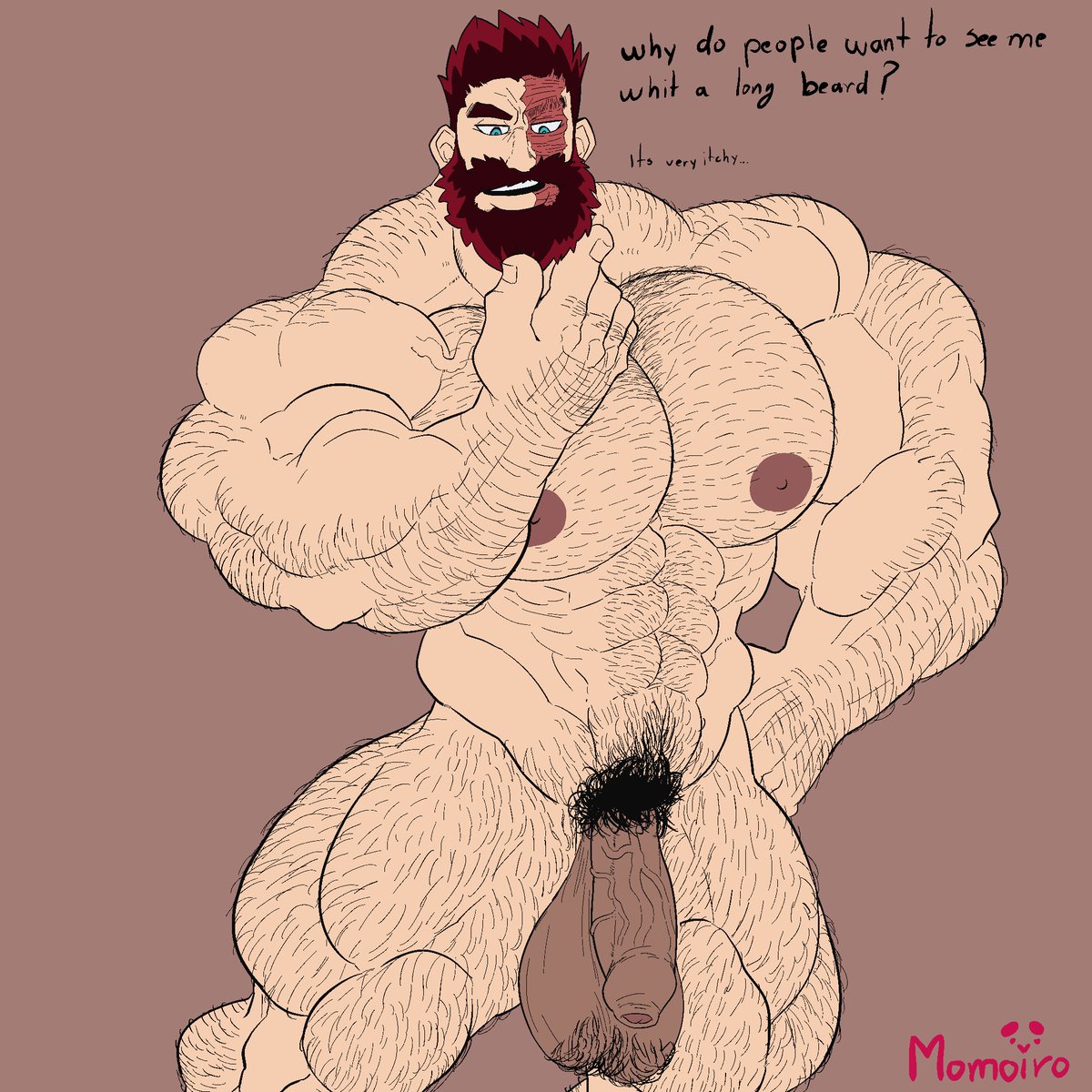 PinkMomito's tweet photo. Endeavor with a beard, as I always wanted to draw him, and why not a little bit brown? after all he spends the day on fire👀🔥
#barayaoi #MuscleDaddyBottom https://t.co/PnEi0R8yfp