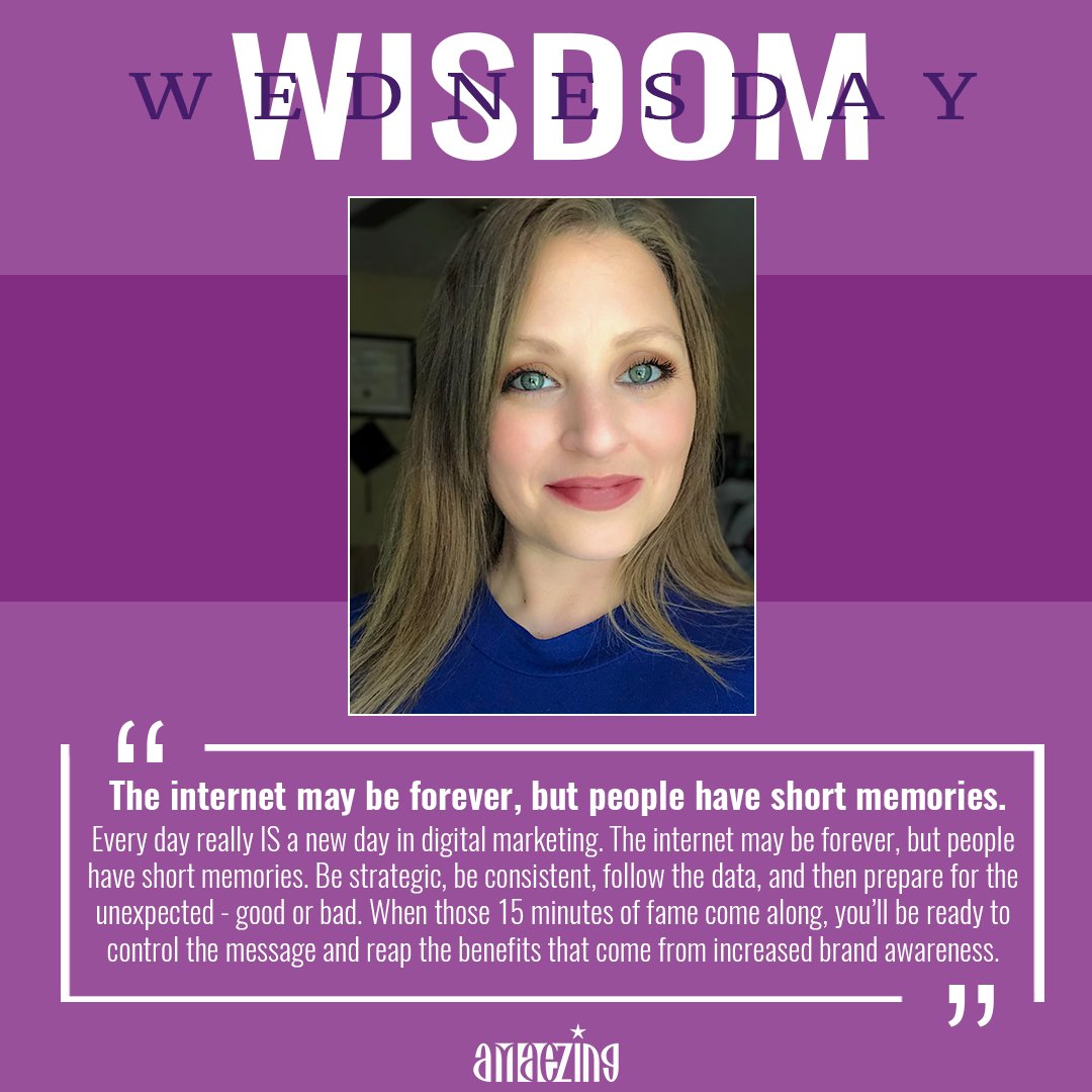 Kathryn Dinnin, PR Manager with aMAEzing Marketing Group shares her Wednesday Wisdom.