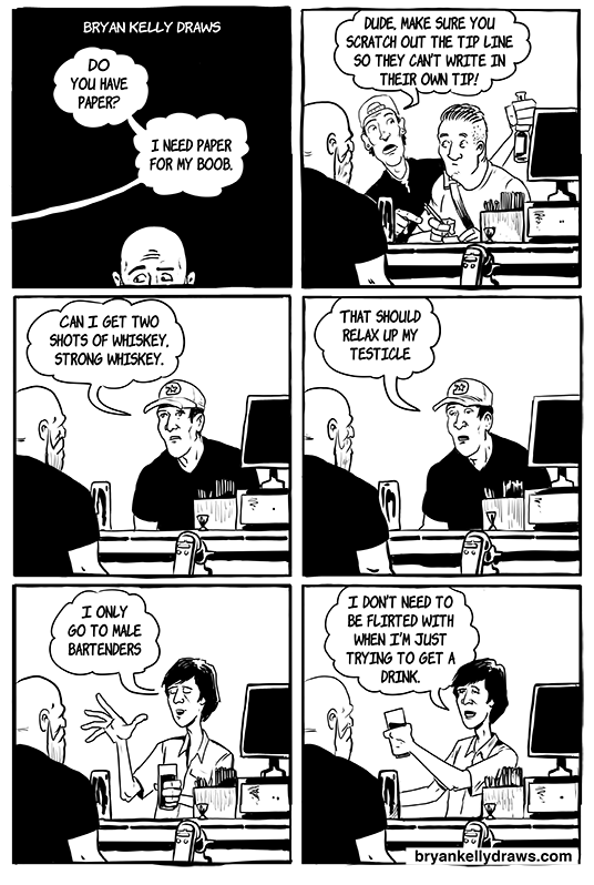 bryankellydraws's tweet photo. True tales from the bar #29
#bartender #barlife #bartending #bartendercomic #barcomic #truetalesfromthebar https://t.co/MUdxm0c6Iz