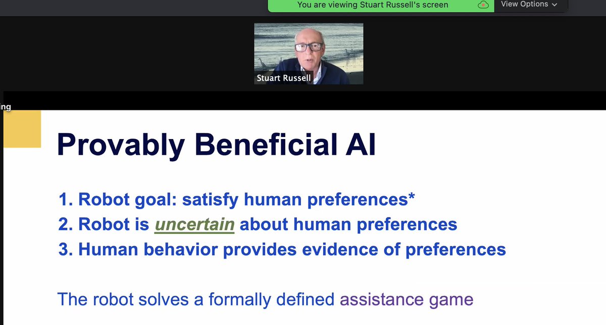 Stuart Russell reframes Asimov's famous Laws for Robots @MonashDFI #MonashPratoDialogue