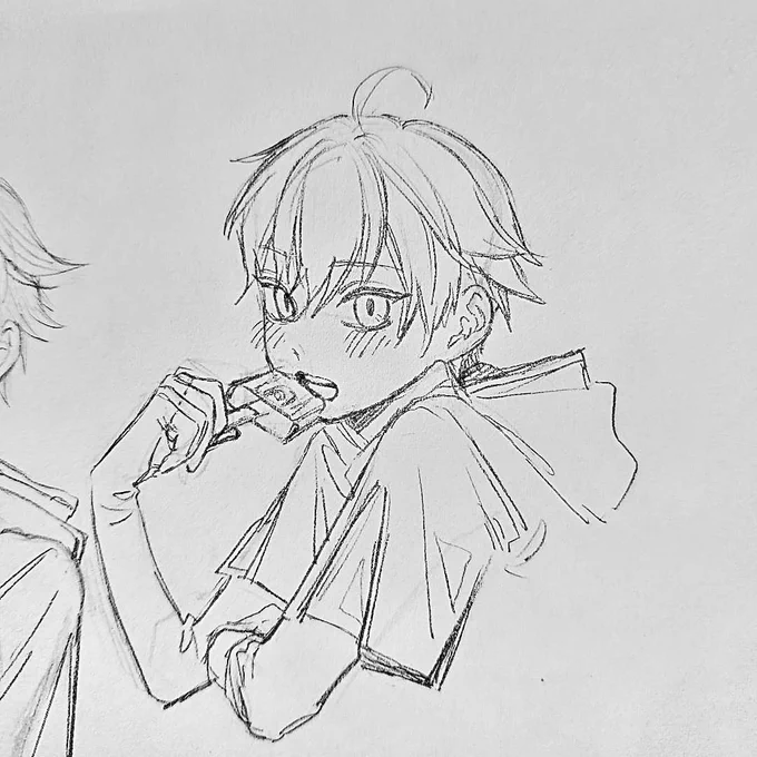 この重雲下書きの方が良かった気がする…❄️💦 