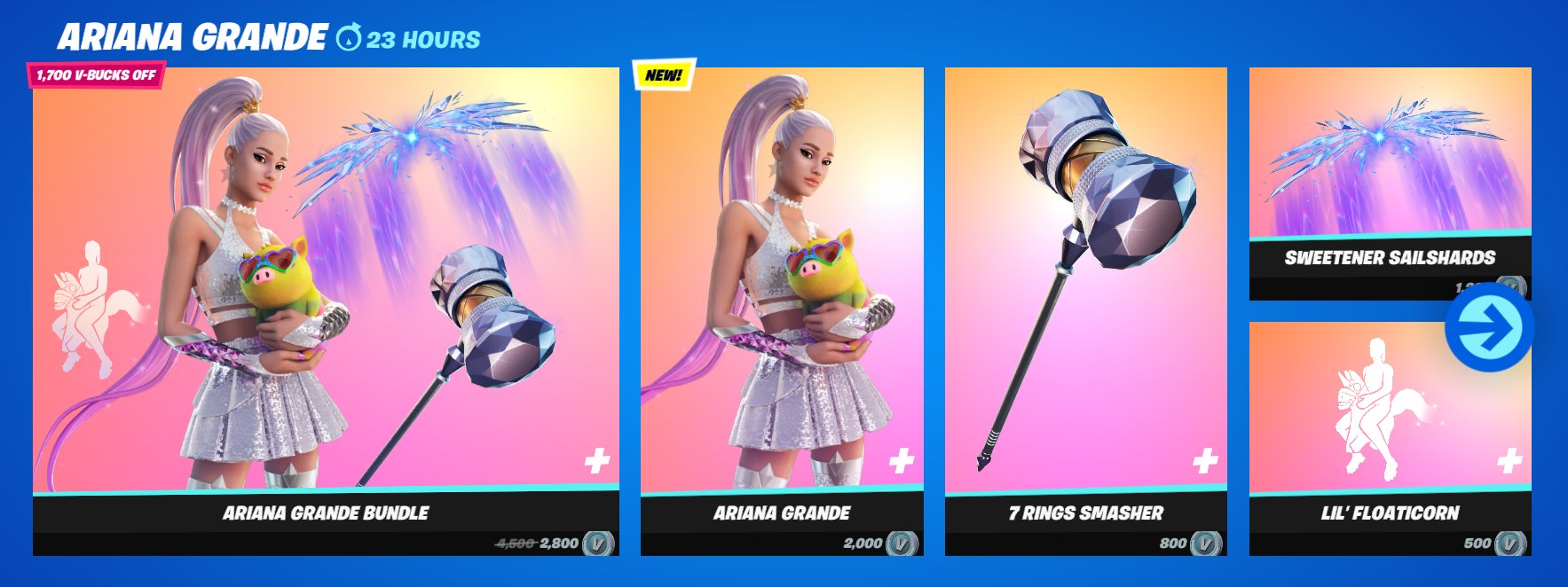 Ariana Grande's set is out now, here the prices!My creator code is &qu...