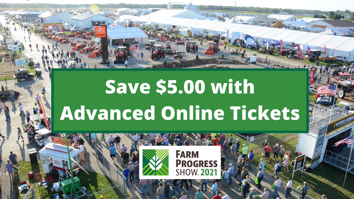 FPShow's tweet photo. Don't wait in line at the #FPS21 gates - grab your tickets now and QuickPass the lines. With hundreds of exhibitors and new innovations to see, make the most of your time at the show! https://t.co/bAtNJ4N67f 

#FollowUsToFarmProgressShow https://t.co/rqkF7zdvMc