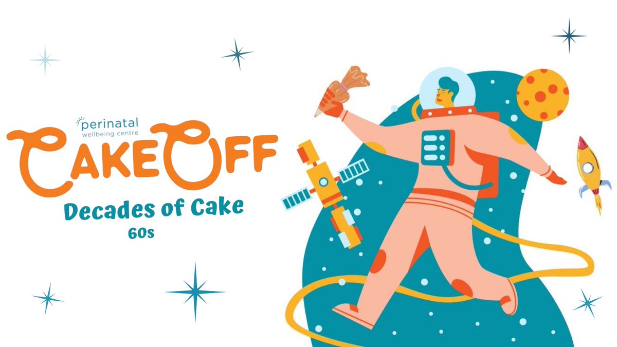 PerinatalW's tweet photo. From the 60s to the Noughties, what will our bakers come up with next to shock and delight our senses? 
Tickets are selling fast, so be sure to get yours today. 
https://t.co/vezPvSD0sS https://t.co/4MkXc5DLv3