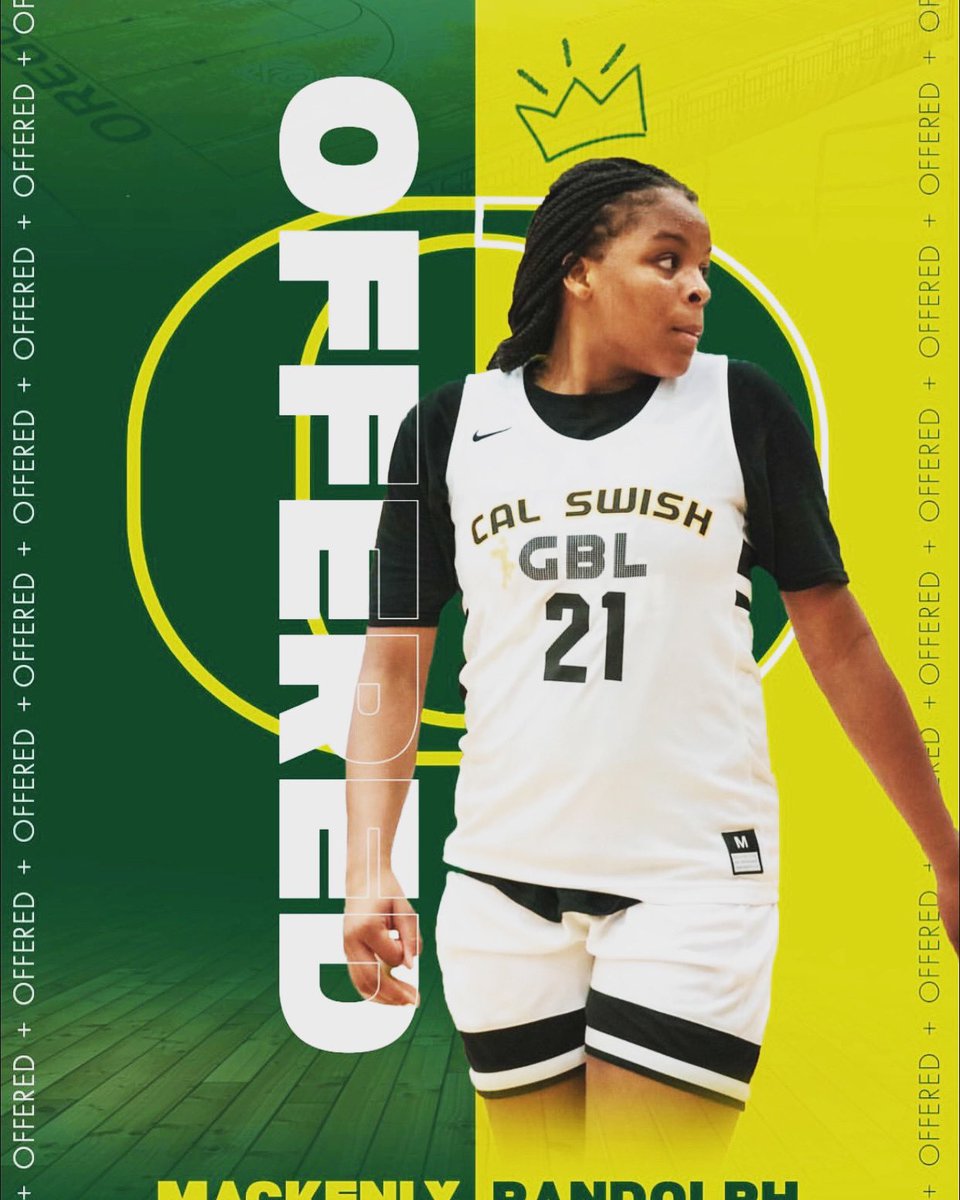 CalGbl's tweet photo. Another oneeeee! Congrats to CalSwishGBL own Mackenly Randolph on being offered to @oregonwbb 💚💛 hard works pays off!! Let’s keep working and staying focused! 💪🏾💛🐍🏀
#calswishgbl #EYBL #calswish #calswishfam #ballislifewbb #basketball #womenhoops https://t.co/piH1F3VdF5