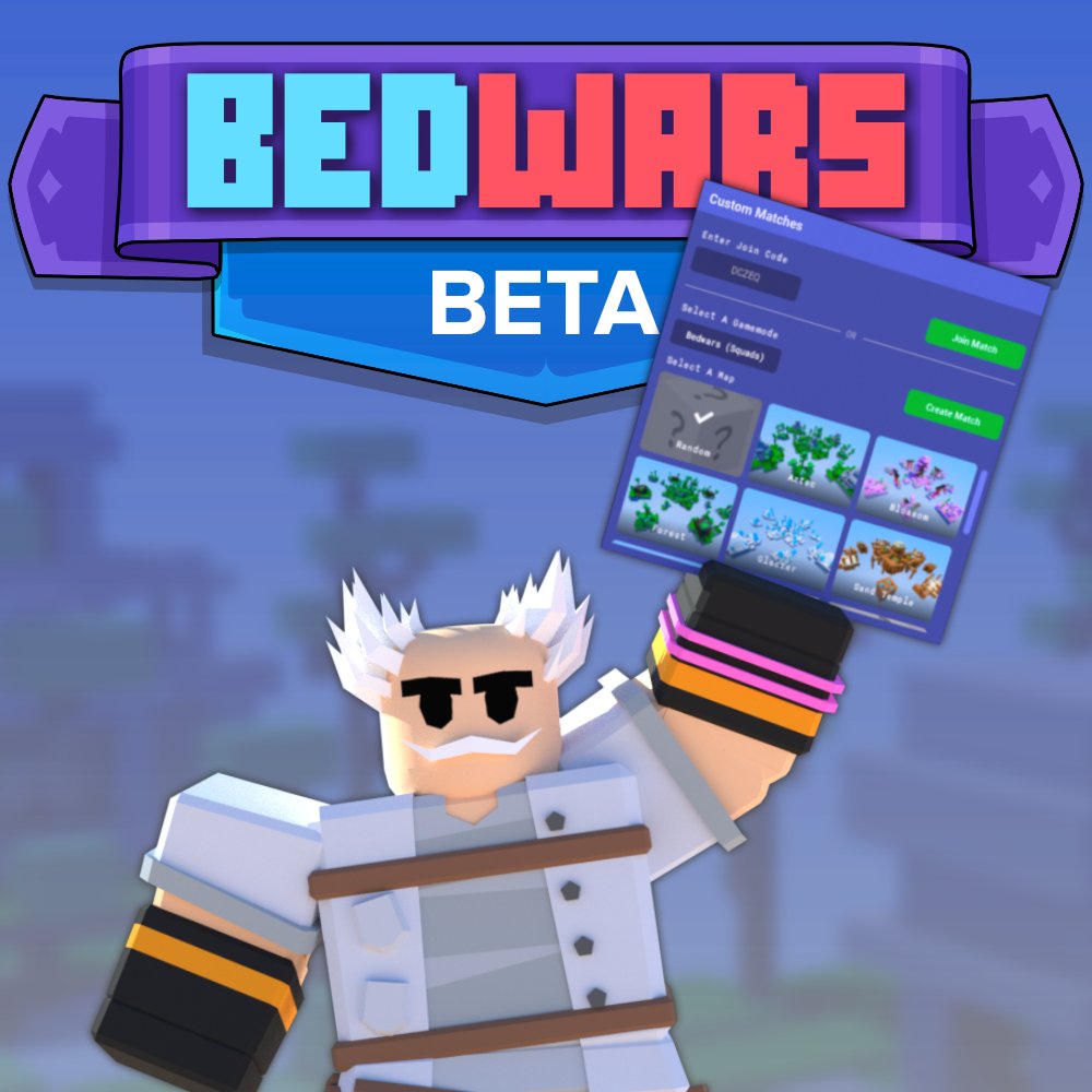 Roblox BedWars on X: 🌎 Custom Matches are live! With Custom Matches you  have access to configuring the gametype and map. You also get a join code  to share with friends. Custom