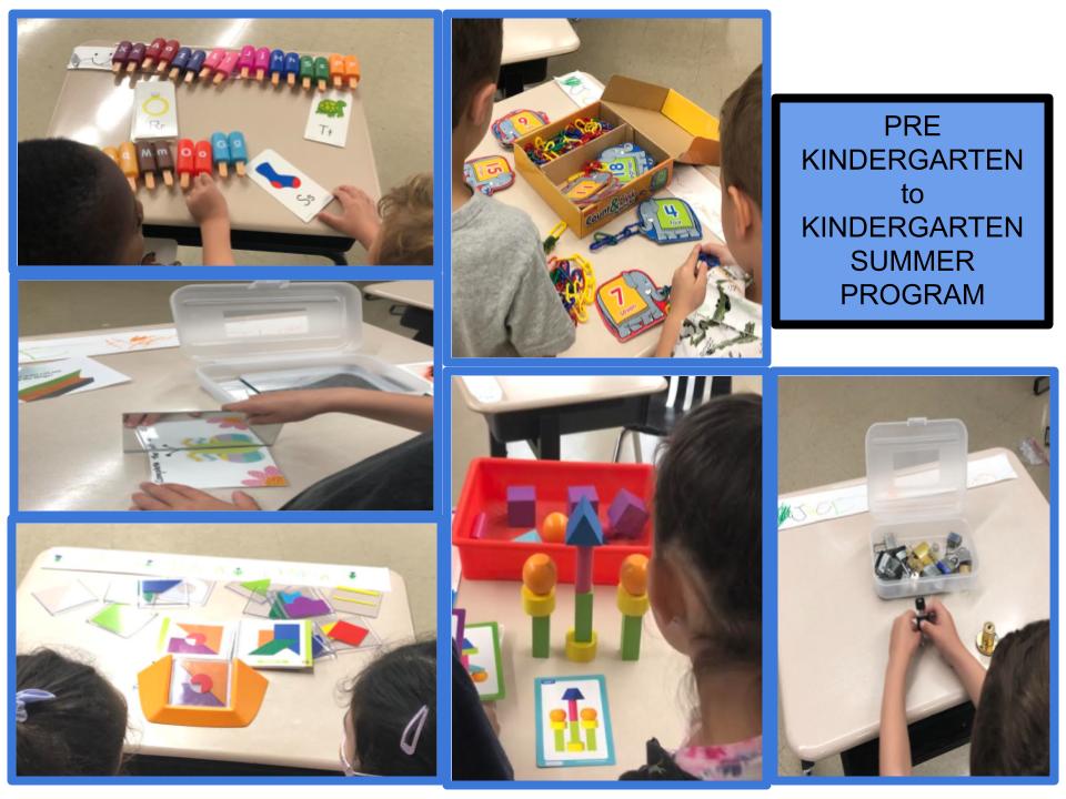 DAWE Summer program - Pre Kindergarten to Kindergarten program activities that they enjoyed this summer.