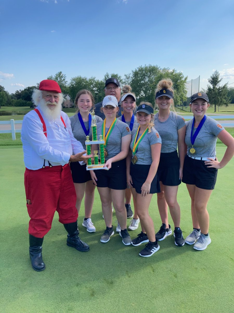 Lady_Titan_Golf's tweet photo. Christmas comes early as the Titans capture the Forest Park Invite at Christmas Lake! Coach Santa Al had the Titan reindeer flying high:
Rudolph(Hillary)Medalist-79
Dasher(Jessie)Runner Up-89
Prancer(Madilyn)3rd-90
Comet(Vanessa)5th-98
Donner(Kristen)6th-99
Blitzen(Aubree)113 https://t.co/UsCIYF785F