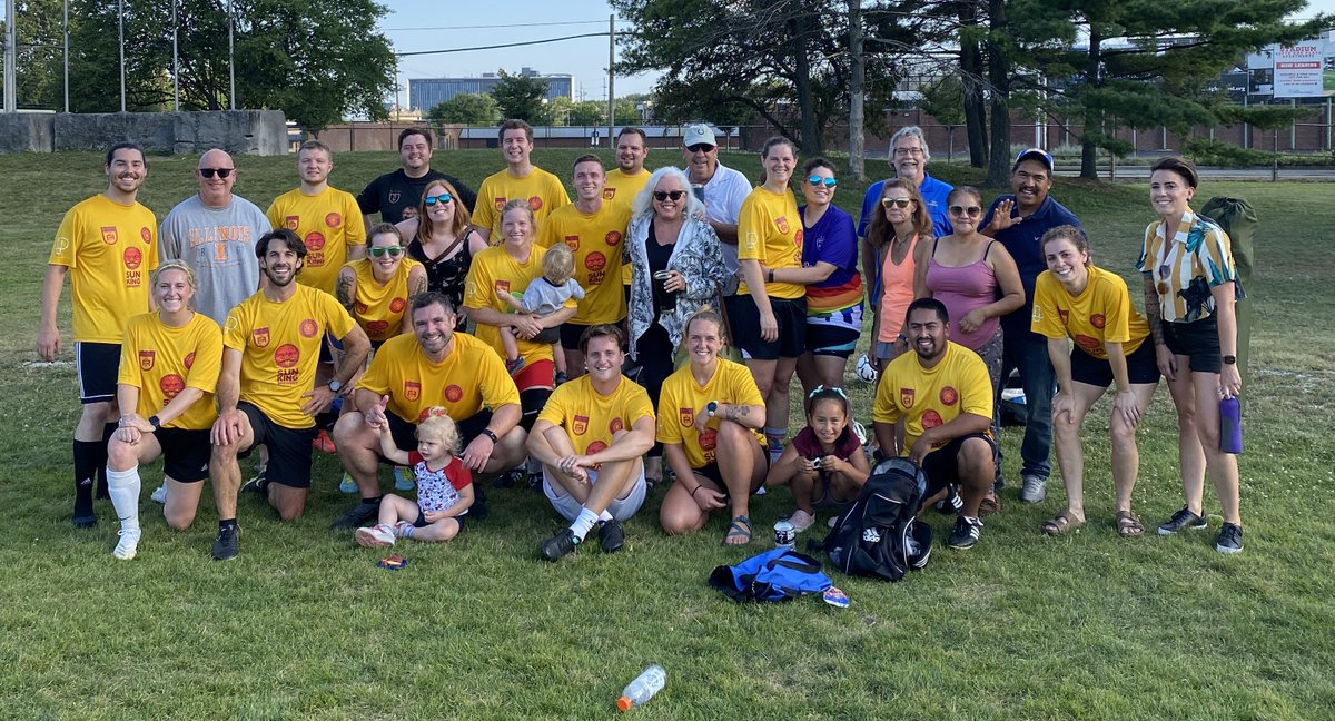 AtleticoPogues's tweet photo. ✨FAN✨tastic turnout at tonight’s game, and every other game. 🤍👏🏻⚽️ Shoutout to these friends & family showing up every single week! #ICFChallenge @IndyCityFutbol https://t.co/NfEtEd2hfE