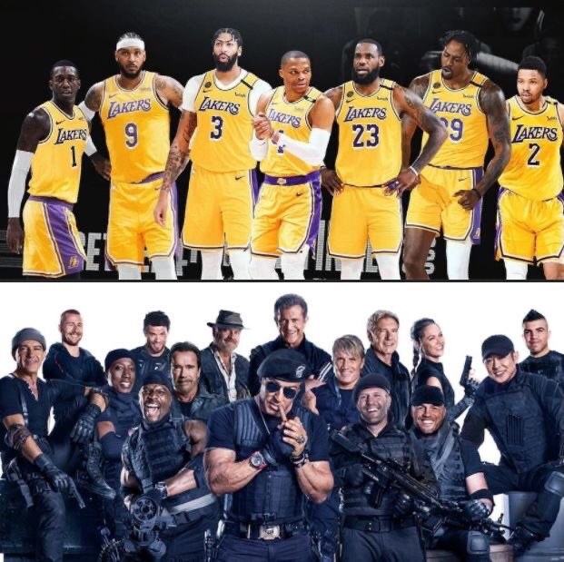 TotalProSports's tweet image. The Lakers are basically the NBA's version of the Expendables