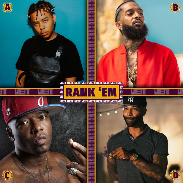 Rank these rappers, best to worst... YBN Cordae, Nipsey Hussle, Treach, & Joe Budden... #ybncordae #nipseyhussle #treach #joebudden #HipHop #Rap *randomly generated