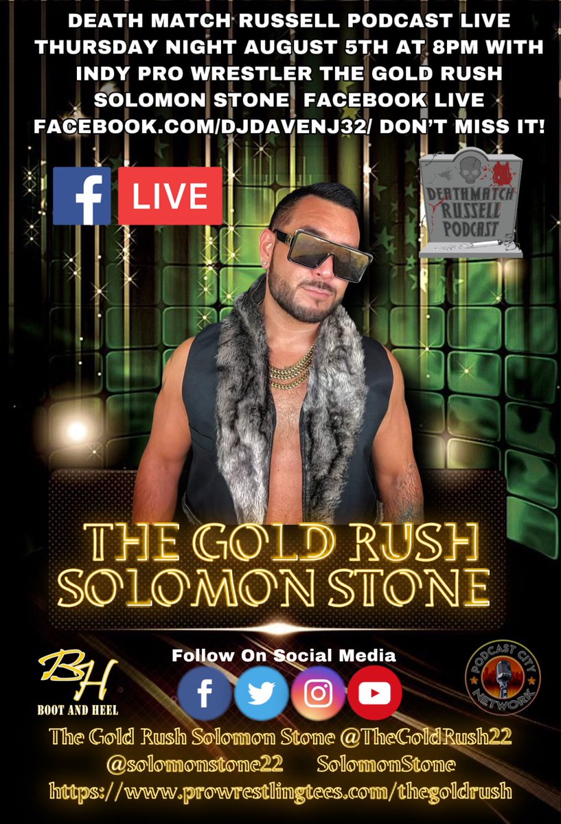 Davidnj32's tweet photo. Like Share Retweet! #TheGoldRush #SolomonStone #SupportIndyWrestling #SupportProWrestling #SupportLuchaWrestling #SupportDeathMatchWrestling #BootandHeel https://t.co/ziEDPNiLfG