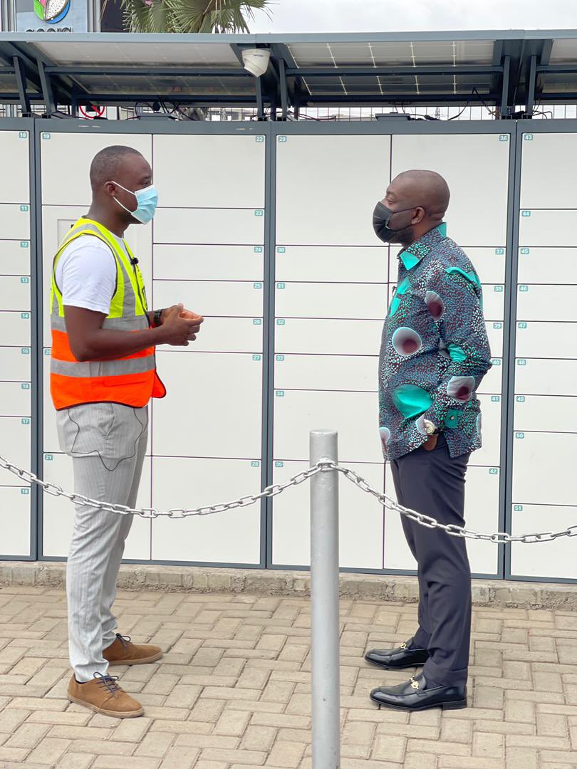 locqar's tweet photo. Our CEO Godwin Agyapong had a quick engagement with the Minister of Information @konkrumah by the LocQar today. We displayed the added features and explained how LocQar adds to making drop offs and pick ups easier for users both locally and internationally. https://t.co/i8RHTrAtkk