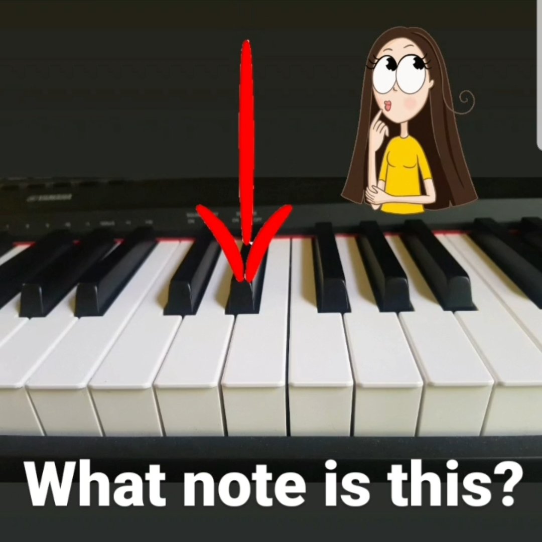 pianokeyguide's tweet image. What note is this? (What note does this piano key play?) #piano #pianolessons #pianotutorials
