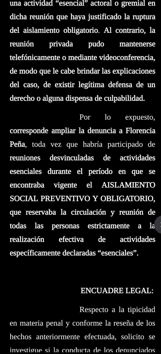 Acabamos de denunciar penalmente a <a href="/Flor_de_P/">Florencia Peña</a>. Fue mediante ampliación de la denuncia penal que presentamos desde <a href="/rep_unidosAR/">Republicanos Unidos</a> contra Alberto Fernández x el #OlivosGate. Seguiremos trabajando para que la Justicia investigue hasta el último involucrado en esta vergüenza nacional.