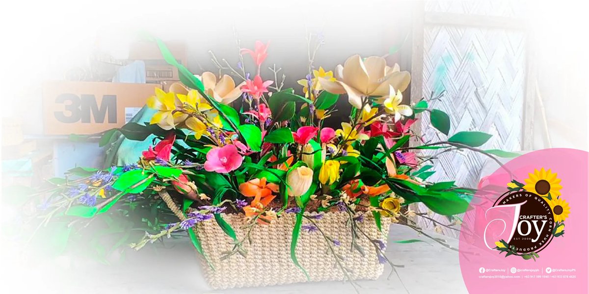 CraftersJoyPH's tweet photo. #ThrowbackThursday

Looking back when we did a simple flower basket arrangement using organic materials and our trademark cornhusk flowers.. 💐 https://t.co/fhlegSorDn