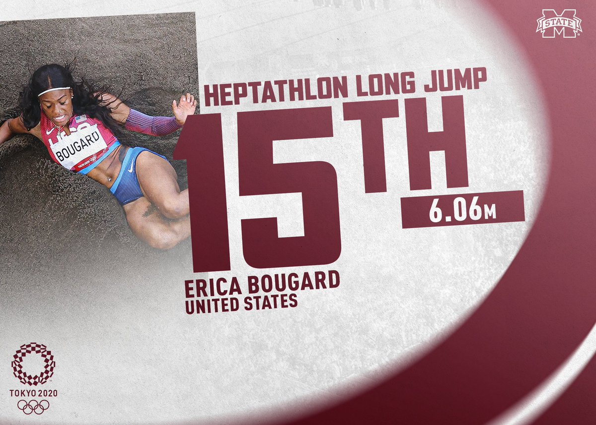HailStateTF's tweet photo. .@_Bougardd is now in seventh place overall with 4,705 points.

#HailState🐶 | #StateToTokyo https://t.co/lGap8aZU19
