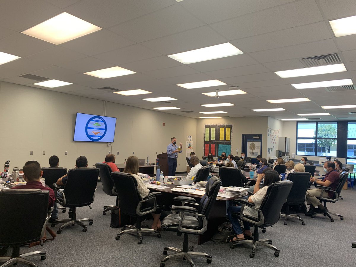 Our first day of having all teachers together on <a href="/BurtonBulldogs/">Burton Middle School</a> campus started with Leader in Me planning! #BMSisthebest #connections #leaders