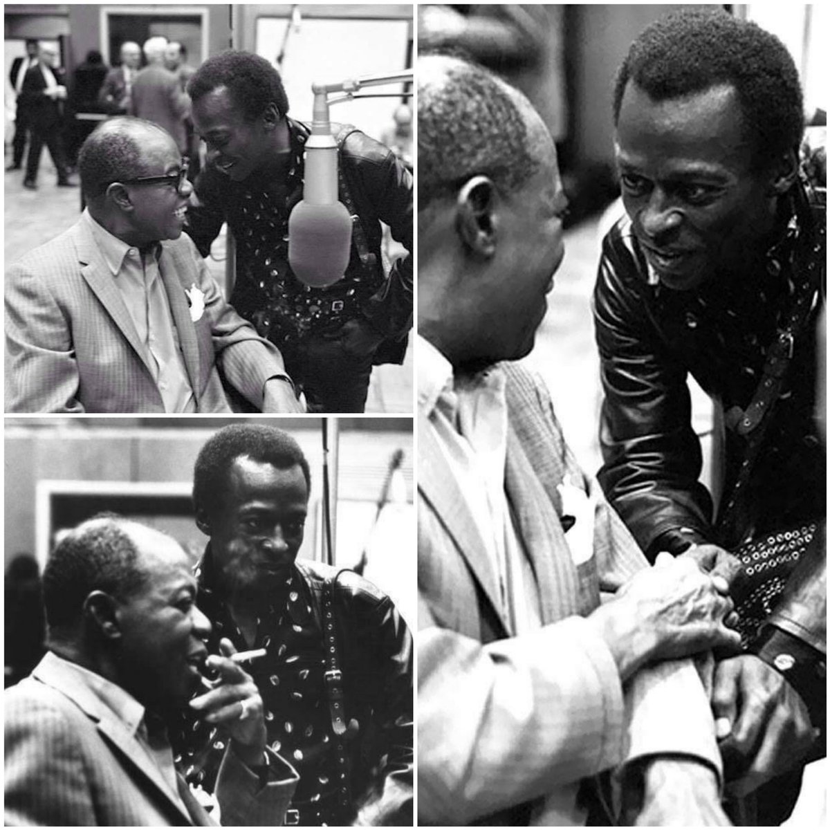 Miles Davis and Louis Armstrong 
#jazz #jazzgiants #trumpet
