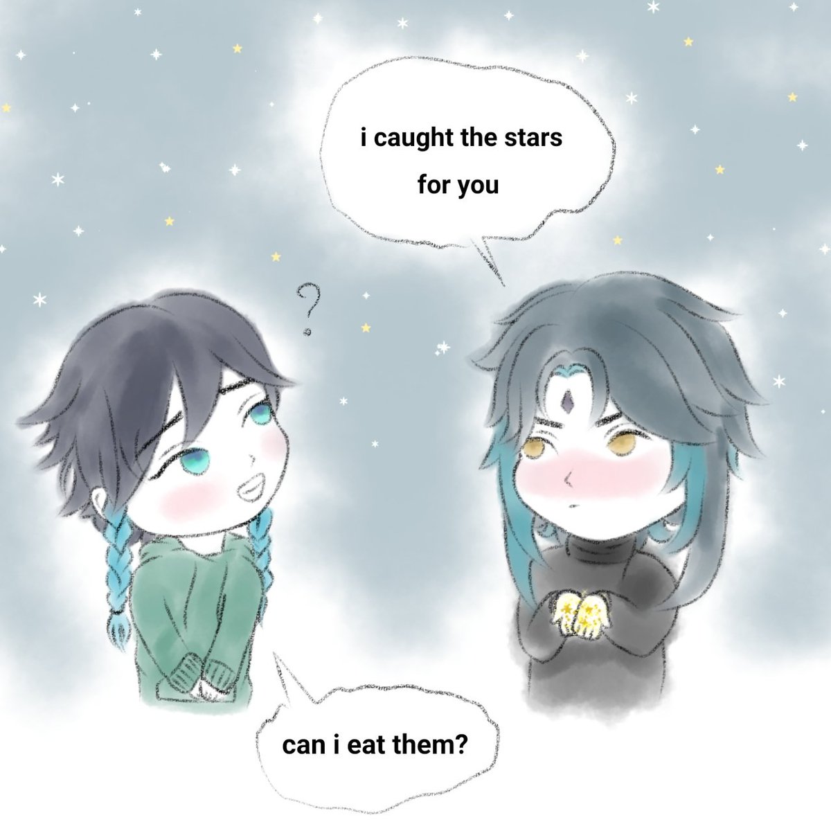 velvetoiles's tweet image. can we pretend that airplanes in the night sky are like shooting stars

#xiaoven #xiao #venti #genshin