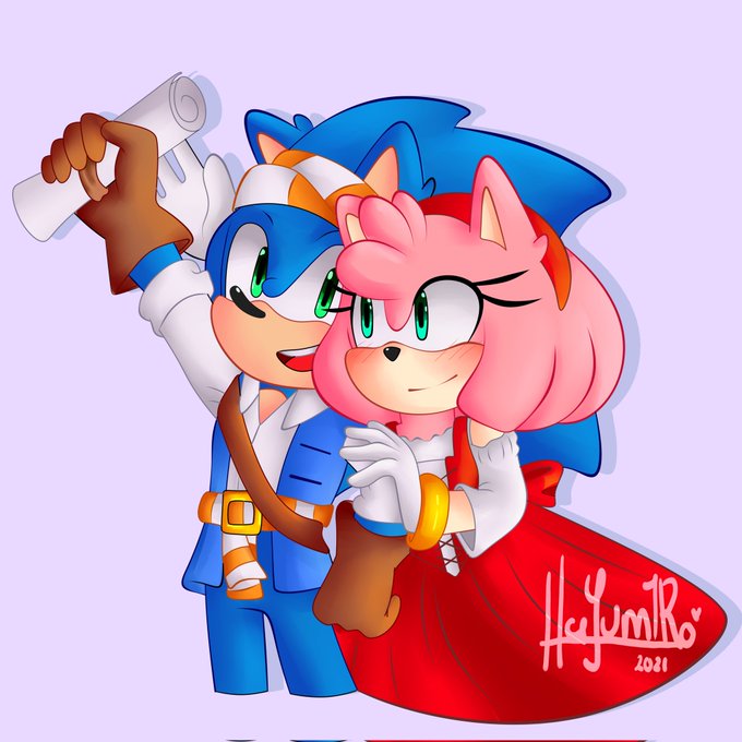 Sonamy/Silvaze Week 2021! — SonAmy week 2021 Day 01: Colors