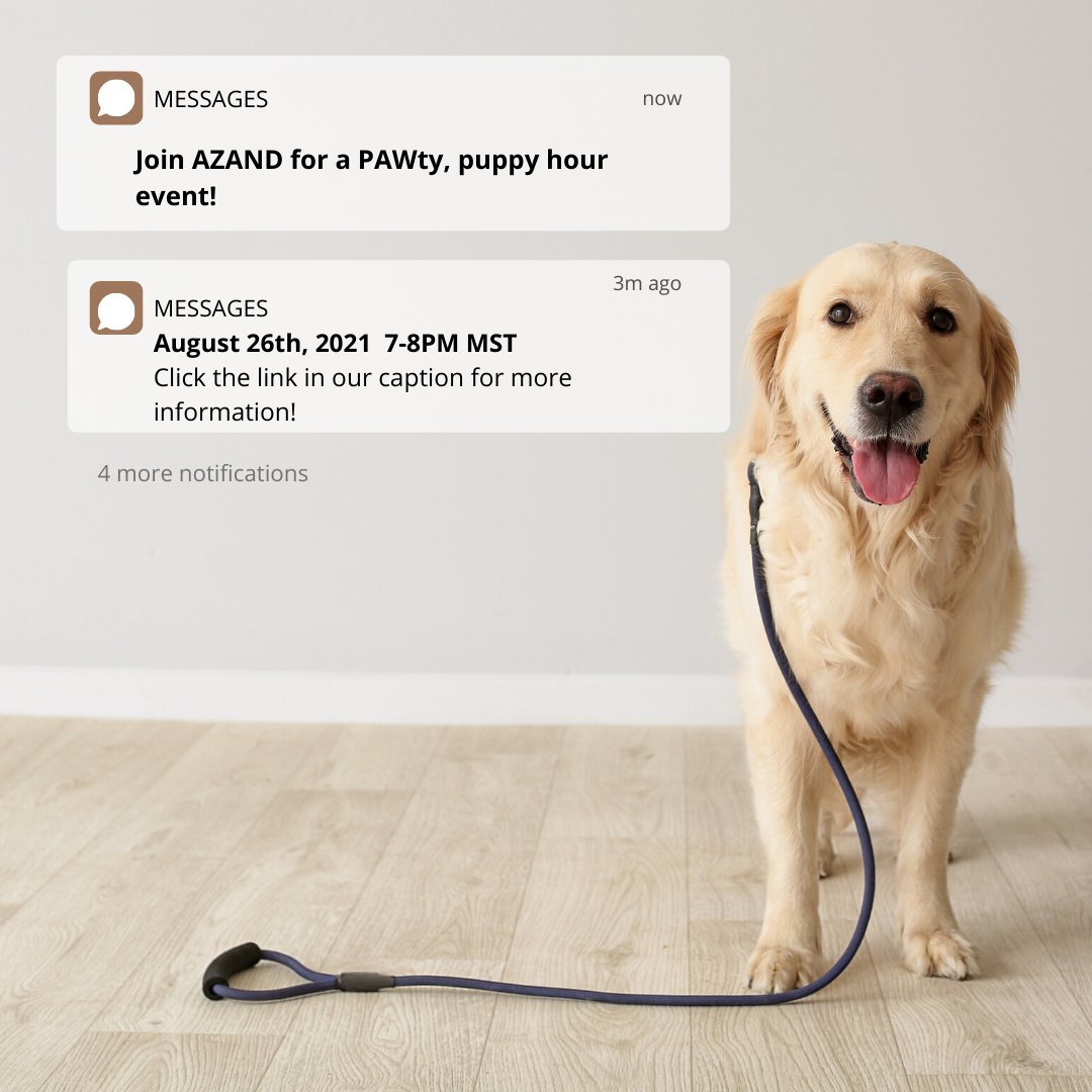 Join us for a PAWty with our fur babies! 🐾

In this event we will be making pet treats and showing off our four-legged friends (or any legged friend) 🐕

Follow the link here eventbrite.com/e/azands-lets-…

#AZAND #AZANDconnect #registereddietitian #eatrightaz #roadtolicensure