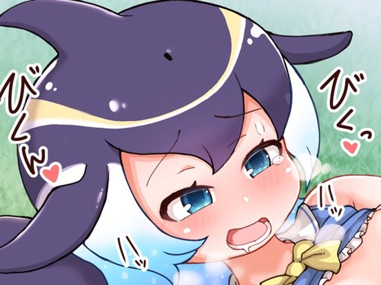 マイルカちゃんの大切なトコロを測定する絵を描いたんだけどTwitter垢をひえひえ状態にされたくないのでpixivやFANBOXで見てね…♡🐬 