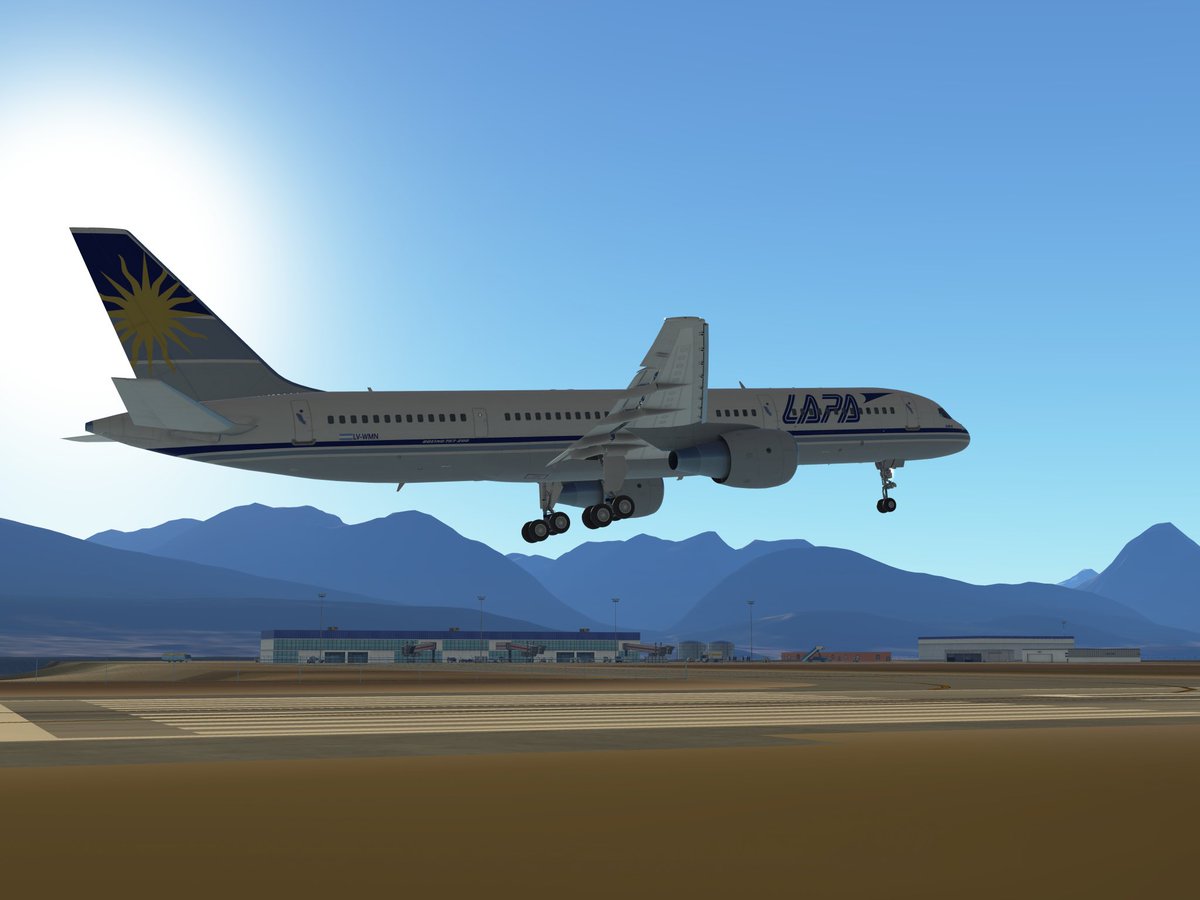infinitefsur's tweet photo. LAPA🇦🇷🇦🇷🇦🇷
📍SAWH - USHUAIA 🇦🇷
@infiniteflight
@LiveFlightApp
#Ushuaia #lapa #sawh #infiniteflight #boeing757 https://t.co/4QLzIAQeZD