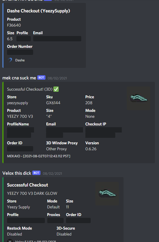 danny_pdiaz's tweet photo. After trying to bot YS for months.. finally figured out my set up.
B: @Dashe @VeloxBots @MEKRobotics 
P: @proxydrop_com @ProxiesPluto 
G: @AlphaMails @mail_access @ExpressOneclick 
CG: @Soleus @CarbnIO https://t.co/8EBqx1GZFk