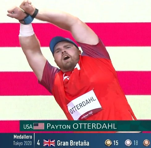 Justotherartguy's tweet photo. Bro I was watching Tokyo Olympics and Payton Otterdahl from the USA for shot put made Franky's pose
He even screamed SUUUPEEERRR
One Piece is truly an inspiration https://t.co/763wK0ddJi