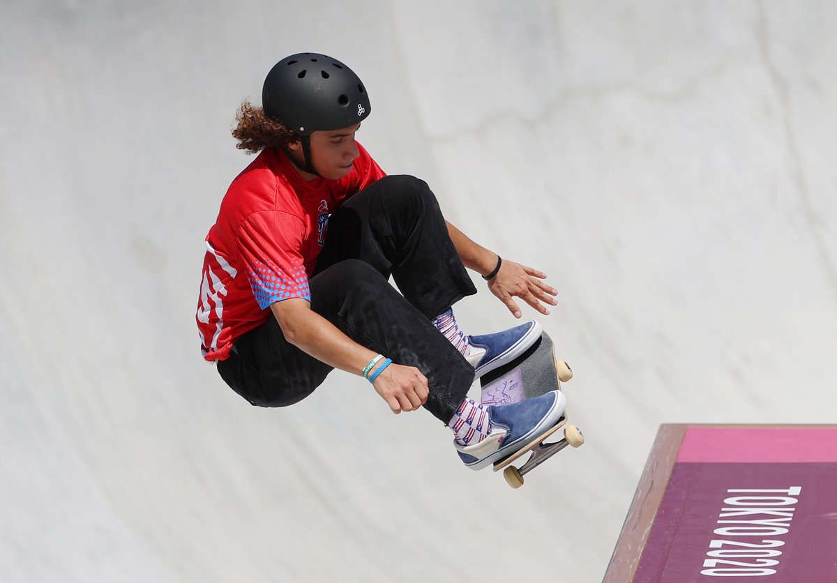 juegosolimpicos's tweet photo. Primera final olímpica de #Skateboarding Park masculino y 🇵🇷 @stevenpineiro1 🇵🇷 dice presente! 

⏰ 12:30 🇯🇵 / 23:30 🇵🇷 🙌
Alienta y acompaña a Steven https://t.co/gHBDnCw7WM https://t.co/D1alT6pxk3