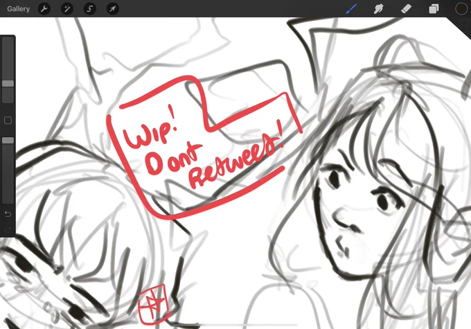 [ wip don't rt! ] finally getting to draw aimsey and sniff :0 