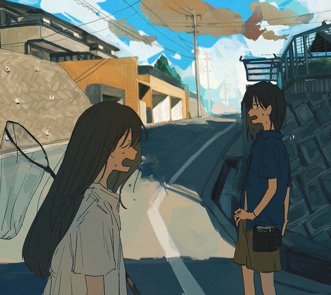 「ロングヘアー 道路」のTwitter画像/イラスト(古い順)