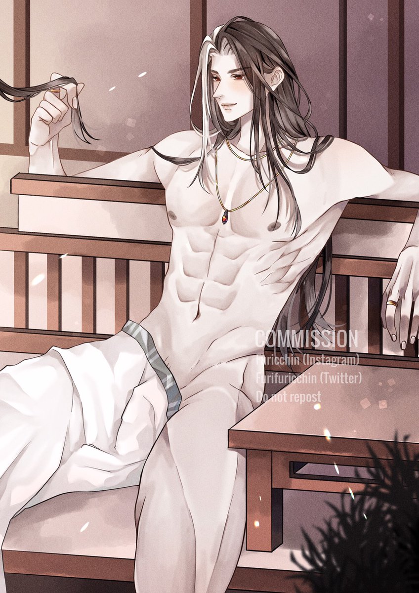 Furifuricchin's tweet photo. Commission for @/AkeShushu and ofc transparent robe and no robe version is just for the cutie babe ake 👀✨✨✨ https://t.co/jy9KRUwCP4