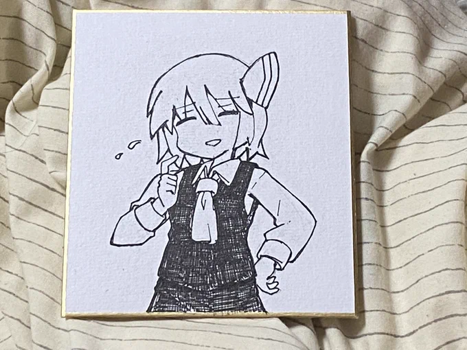 久々の色紙ー 