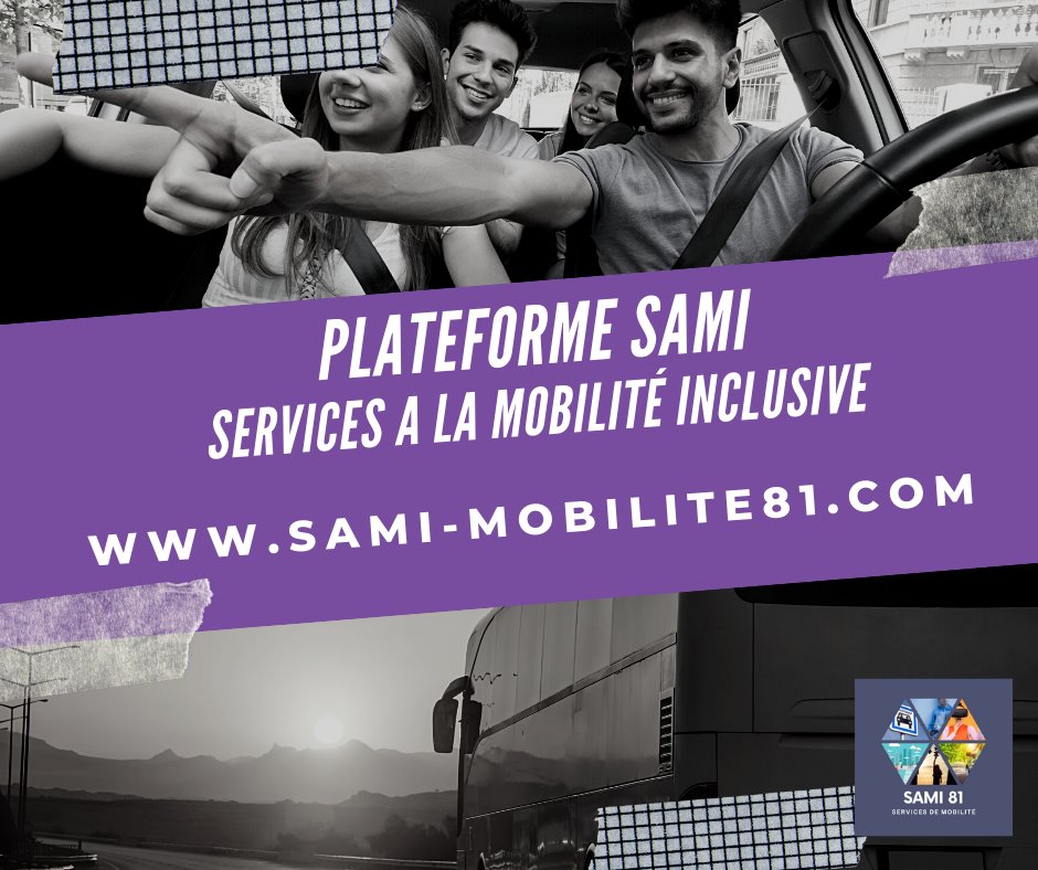 OtemaTsa's tweet photo. Otéma TSA vous présente sa nouvelle plateforme SAMI, (Services A la Mobilité Inclusive), disponible en ligne  https://t.co/lGsD97Yku7
Vous pourrez découvrir le fonctionnement de notre plateforme de mobilité sur le département du #Tarn #mobilité #autisme https://t.co/zwourjrzBT