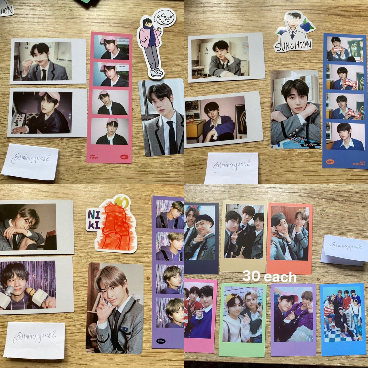 mingyues2's tweet photo. PH GO
GGU GGU Package Tingi
✅Jungwon
✅Heeseung
✅Jay
✅Jake
✅Sunghoon
✅Sunoo
✅Ni-ki
✅OB Set, 4 cut unit polaroid
DOP: August 10, 2021
MOD: shopee co / jnt
-will secure after DOP date
NORMAL ETA
(photos are used from my previous order)
wts lfs lfb pola wtb enhypen https://t.co/y16L7GQtyO