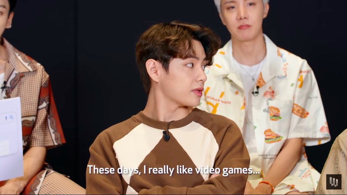 Cutiegolden7's tweet photo. So the PS5 is being put to good use..!!! #Taehyung #BTS @BTS_twt #wiredautocompleteinterview https://t.co/1LSgZJQont