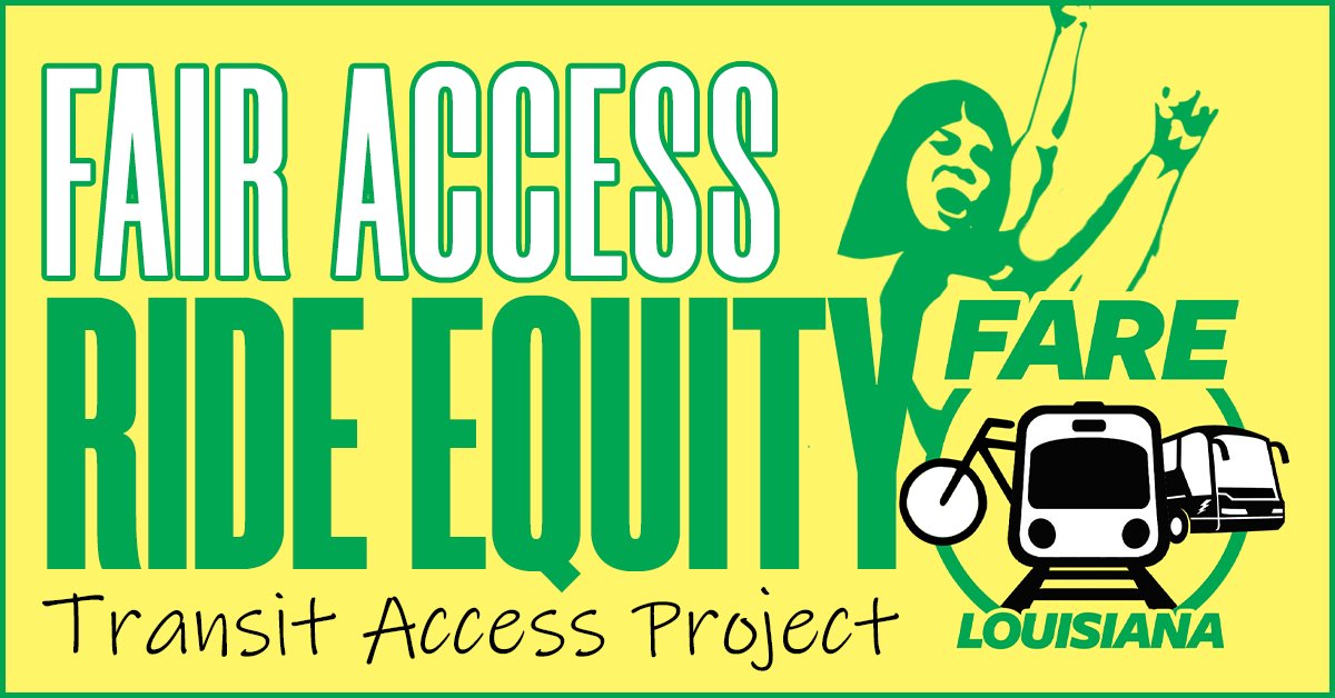SierraClubDelta's tweet image. Louisiana Folks, Partners, and Friends: Please join the Delta Chapter for the virtual statewide launch of FARE, A Transit Access Project: Wednesday, August 11th at 6:30pm CST. bit.ly/3xjYw7u 

#TransitEquity #FARE #TransitAccess