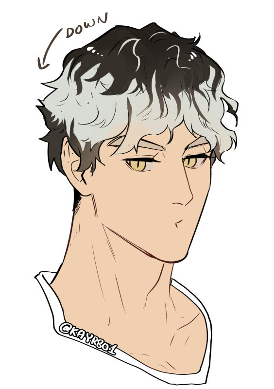 Bokuto wants to switch hairstyles with Akaashi, but ended up having Kiyoomi's... #BokuAka 