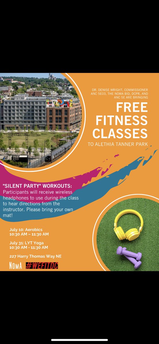 🗣ward 5 get ready to stretch it out this Saturday at Tanner park thanks to ⁦<a href="/NoMaBID/">NoMa BID</a>⁩ and ⁦<a href="/DCDPR/">DC Parks & Recreation #WhereFunHappens</a>⁩ and ⁦<a href="/ANC5E/">ANC5E</a>⁩’s Commissioner Wright 🧘🏾‍♀️🧘🧘‍♂️