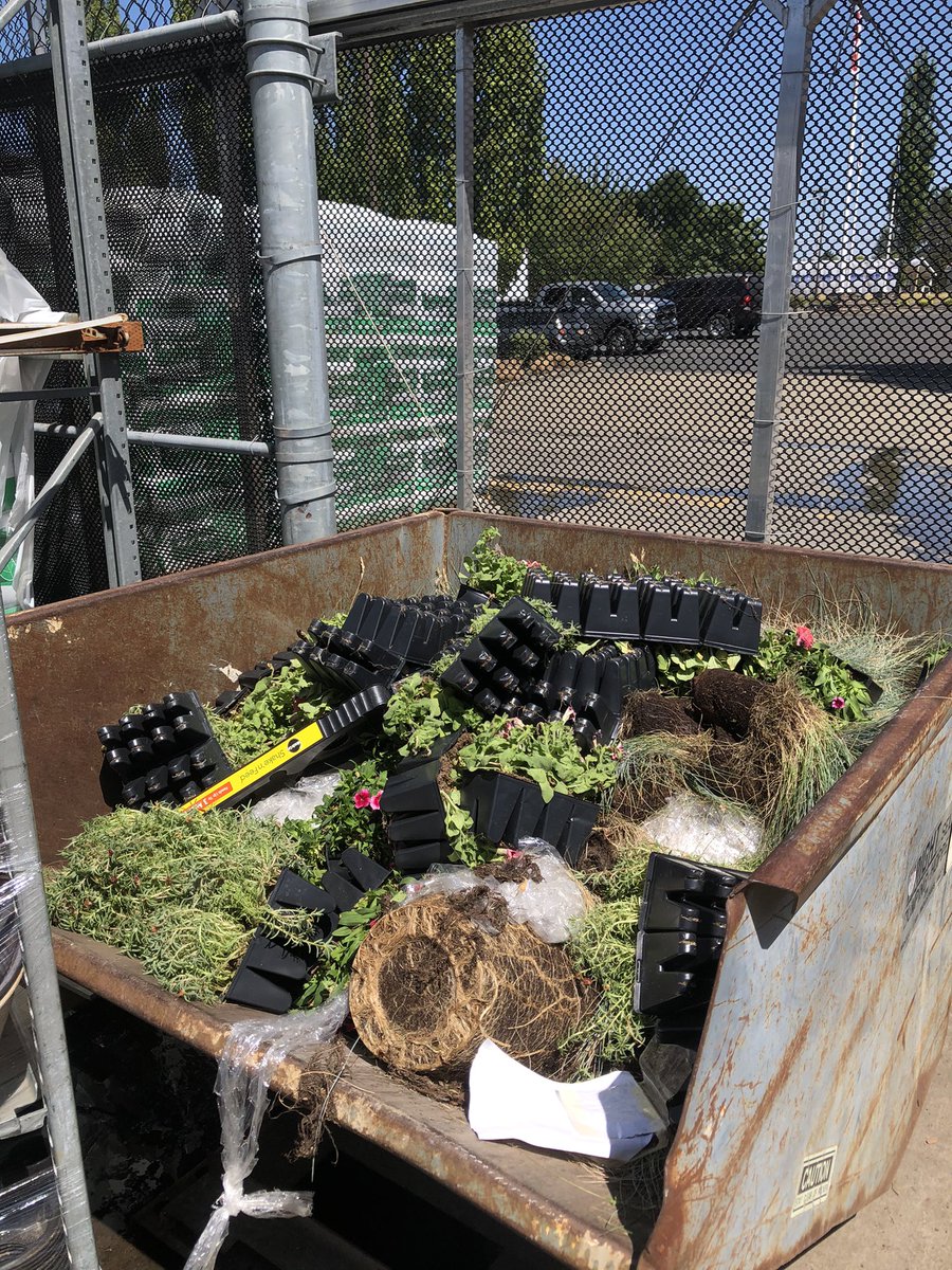 thedrawstick's tweet photo. @Lowes @Lowes_Canada @LowesMedia, as a place that touts eco friendliness, reducing its environmental imprint, and recycling+supporting the community, that you could either get compost bins or, not throw away hundreds of perfectly healthy plants? Maybe donate to the community??? https://t.co/vkgxXXtvhY