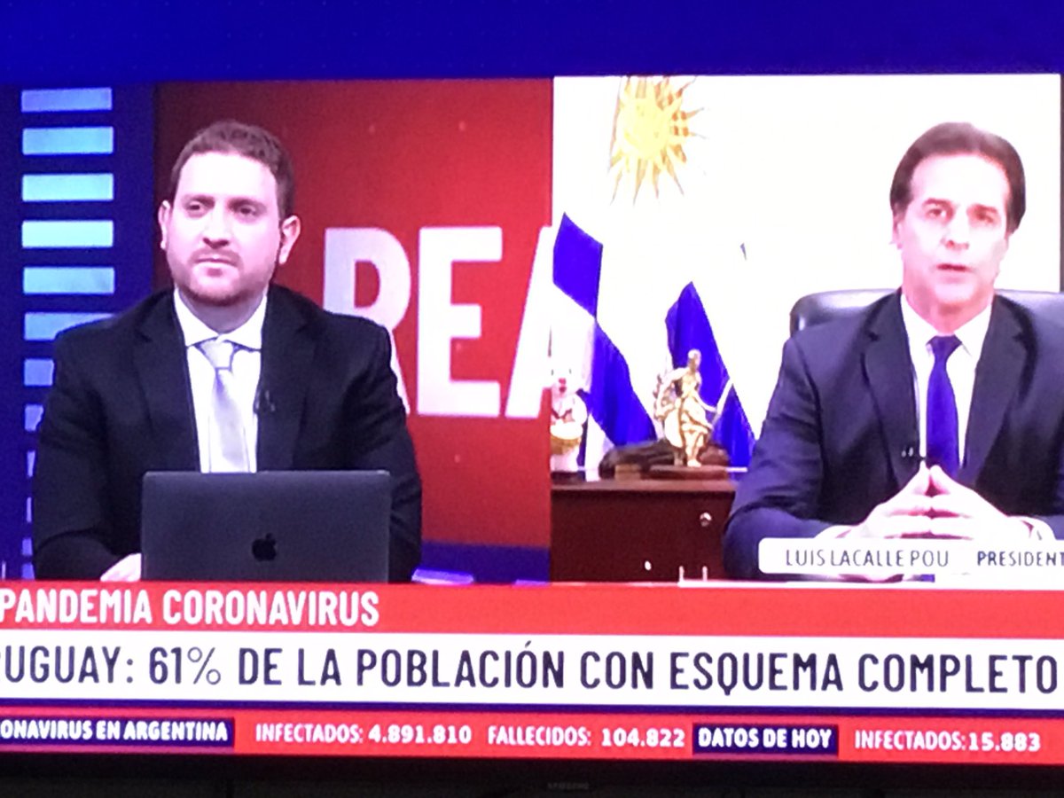 Ahora en La Nación + canal de cable.💉🇺🇾😉👍🙏