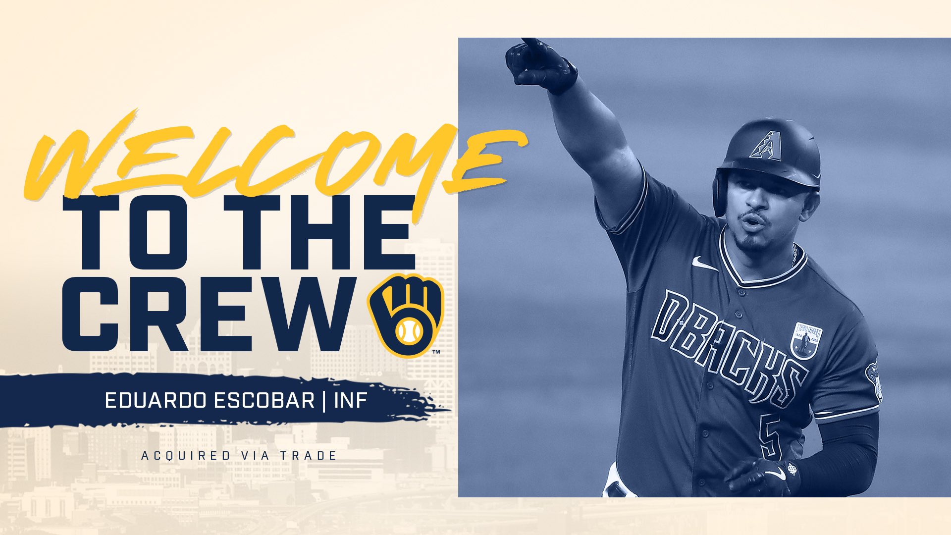 [情報] Eduardo Escobar to Brewers