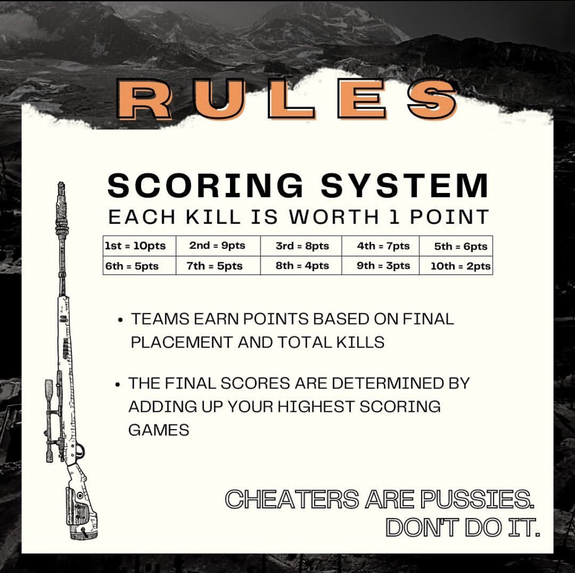 Get your squad ready for Saturday! Make a purchase at 10AM PST, register on our site, &amp; get some practice in before NOON. It’s going down!