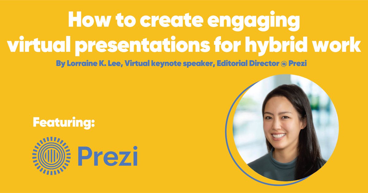Check out this amazing blog written by Lorraine Lee who is a top-rated virtual keynote speaker! <a href="/lorraineklee/">Lorraine K. Lee | Order Unforgettable Presence</a>

Visit the blog here —> ethos3.com/2021/07/how-to… 

#virtualpresentations #videocommunications #hybridwork #hybridoffice #remotework #videomeetings #prezivideo