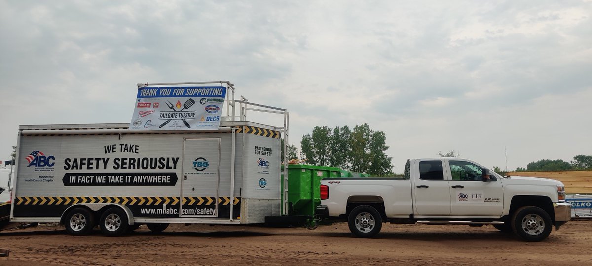 ABC_MNandND's tweet photo. Thank you to Benson-Orth and ABC member @jberdmechanical for hosting us today for our tailgate lunch at your project in Inver Grove Heights. #ABCMeritShopProud https://t.co/aE82UANobP