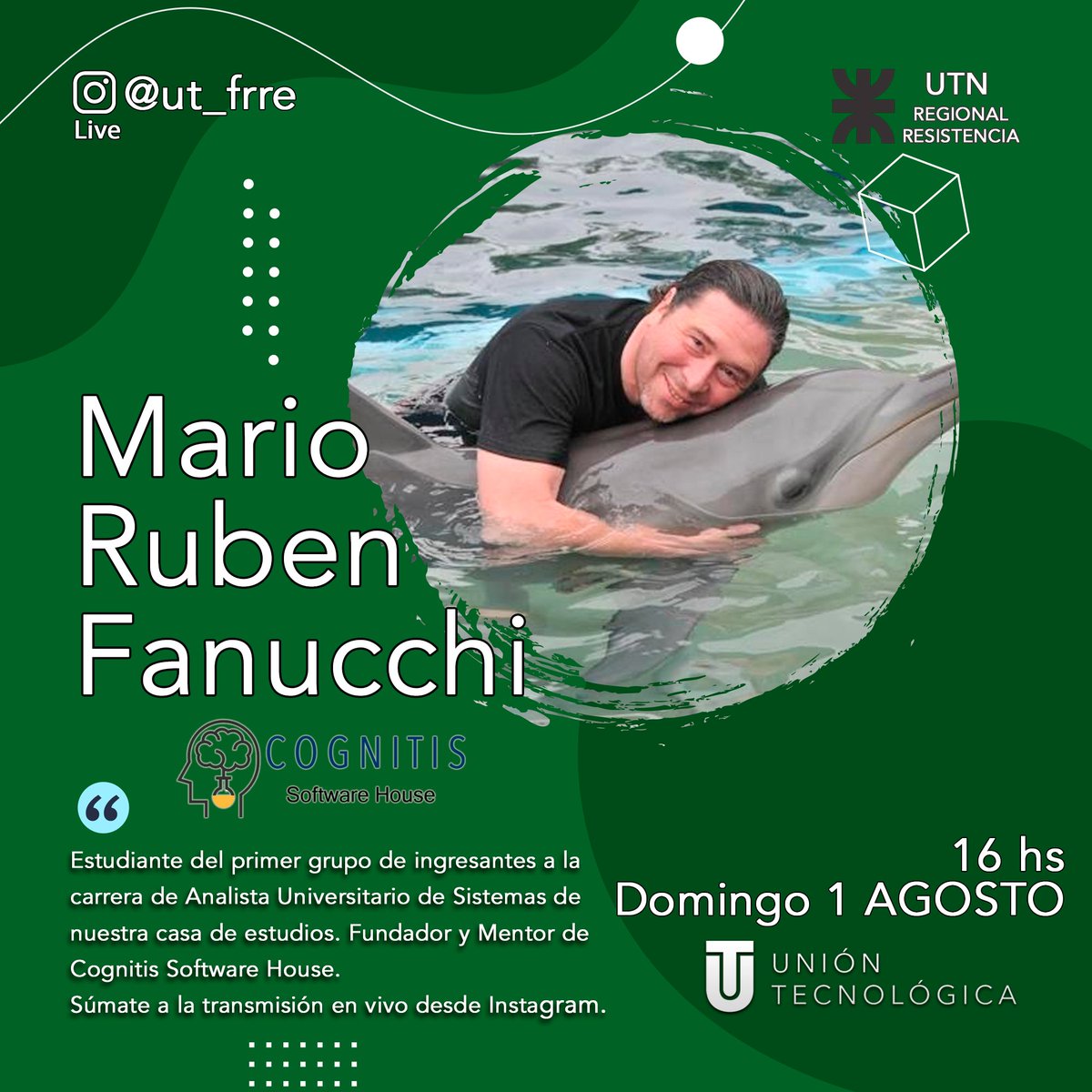 utfrre's tweet photo. 🗓️ Domingo 01/AGOSTO
🕒 16 HS
Ingeniería, Analista, Tecnicatura: Sistemas
👨🔧 Mario Ruben Fanucchi
Instagram: @ut_frre
#Cognitis @FanucchiRuben https://t.co/mMPRW6h9Ki