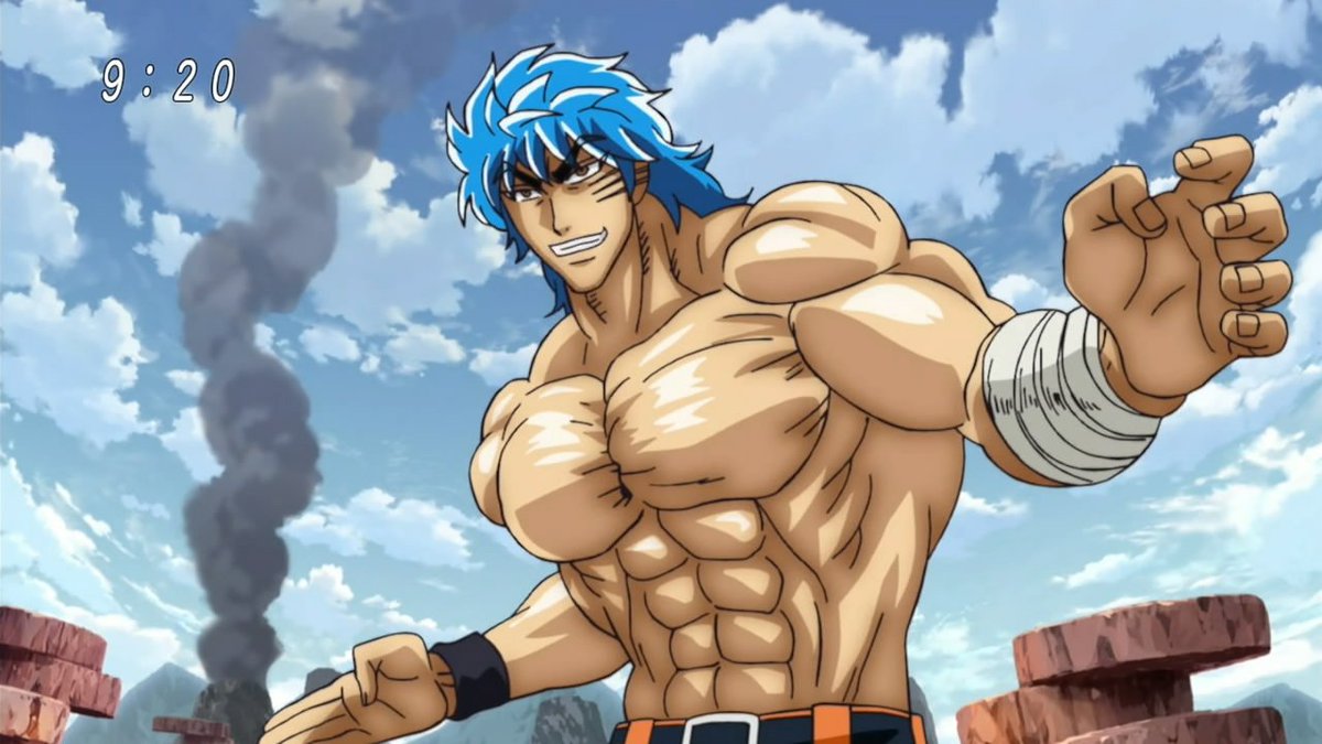 DreamsOfDelight's tweet photo. @KintsugiTiger // compared to Shichika who is over 2 meters!! 

I look at Toriko, though. https://t.co/PLI4lhWro8